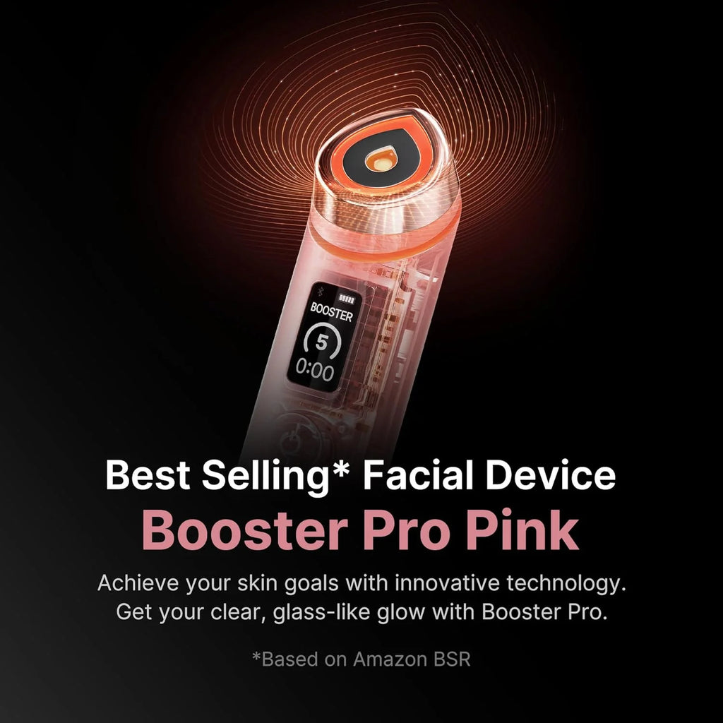 medicube Booster Pro | 6-in-1 Real Glass Glow Beauty Massager | for Clear, Radiant