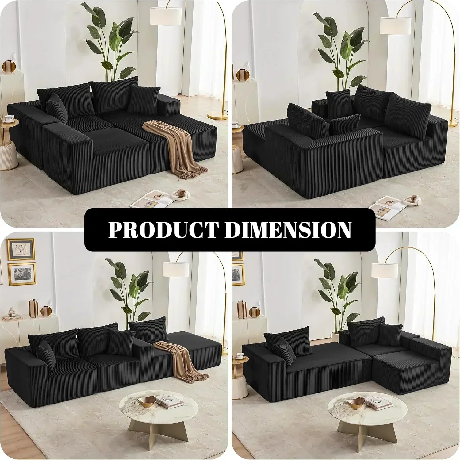 108 inch sectional sofa cloud sectional sofa with deep seat modern sectional L shaped sofa