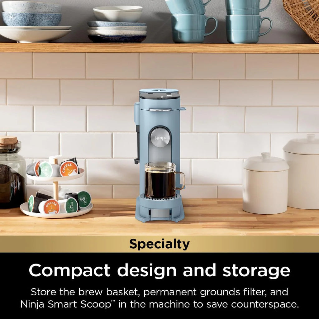 Ninja Pod & Grounds Single-Serve Coffee Maker 56-oz. Reservoir Stone PB051ST