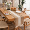 Eleganter roter Tischl?ufer im amerikanischen franz?sischen Stil f��r Ess- und Couchtische