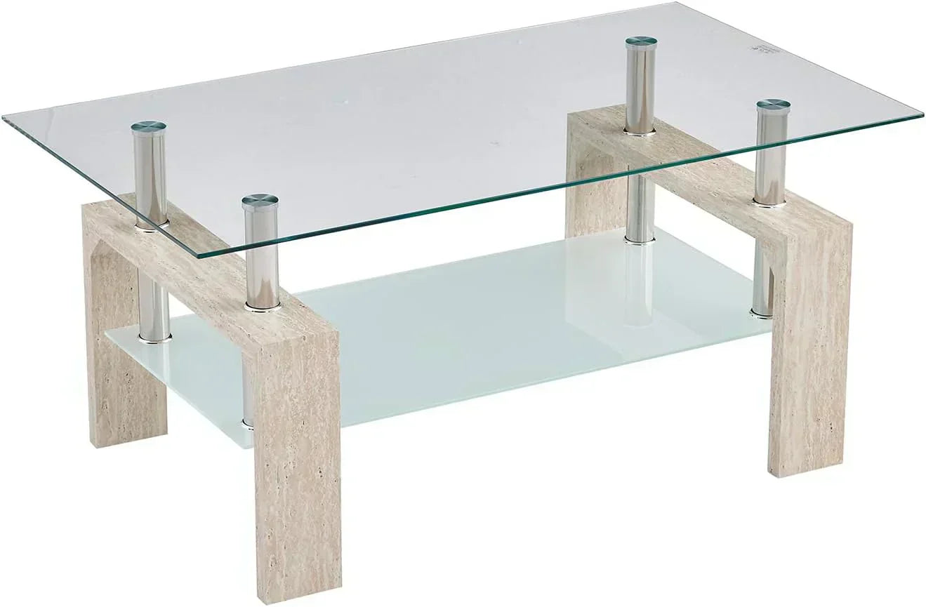 Living Room Rectangle Coffee Table Tea Table Suitable for Waiting Room Modern Side Coffee Table