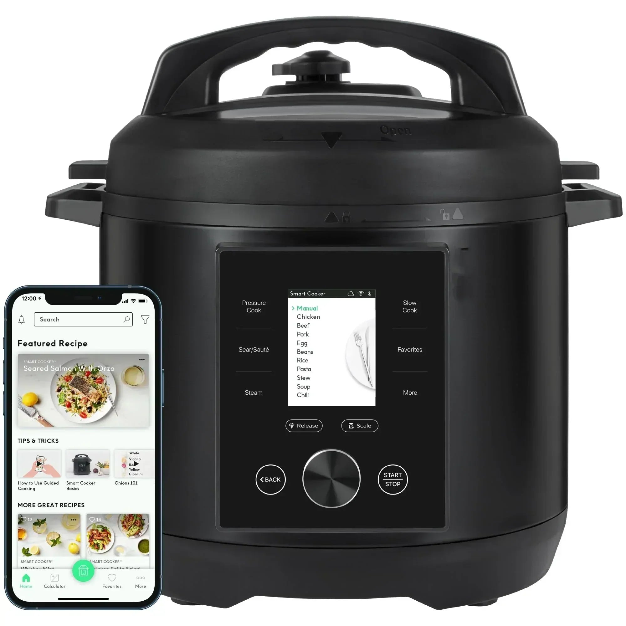 Smart Pressure Cooker 10 Cooking Functions & 18 Features Built-in Scale