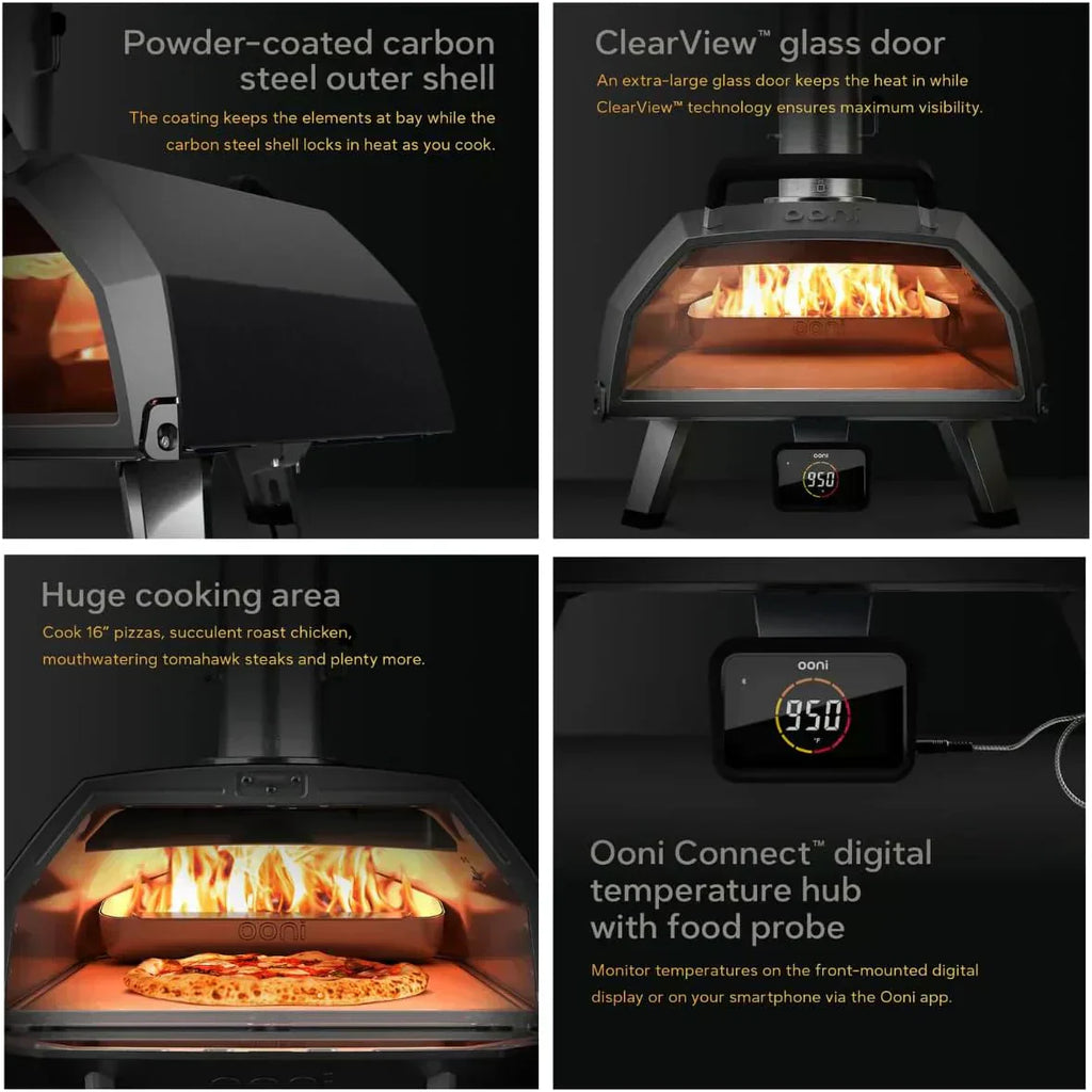 Ooni Karu 12 Multi-Fuel Outdoor Pizza Oven 12 Inch Pizzas in 60 Seconds Portable Wood