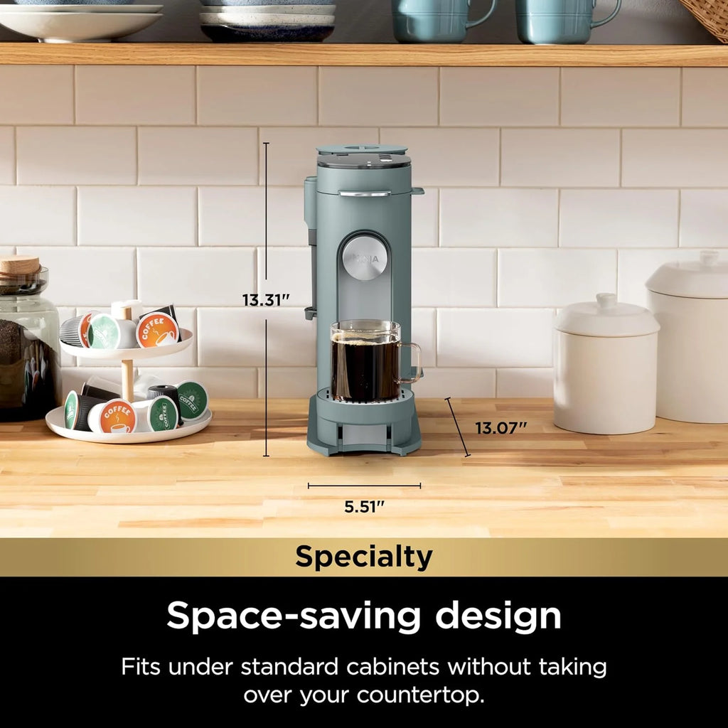 Ninja Pod & Grounds Single-Serve Coffee Maker 56-oz. Reservoir Stone PB051ST