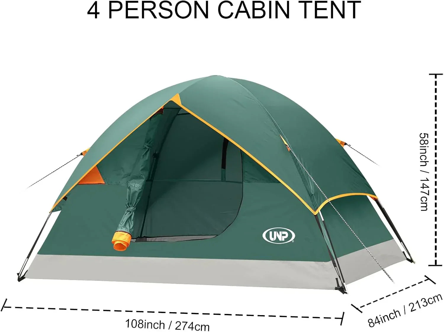 Camping Tent 2/3/4/6 Person Dome Tent Portable Camping Tent Outdoor and Backpacking Beach