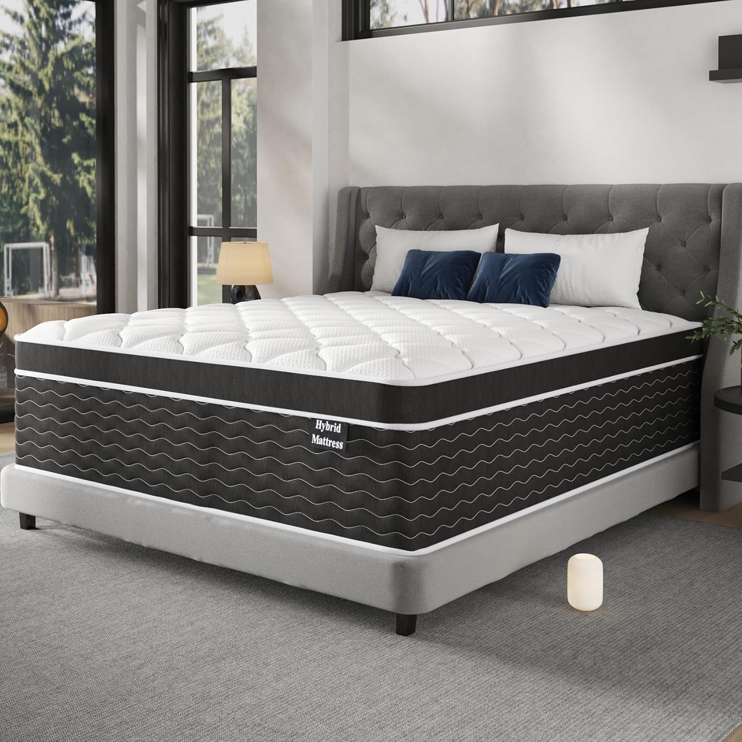 Full Size Mattress 10 Inch Full Size Mattress in a Box Medium Plush Hybrid Mattress