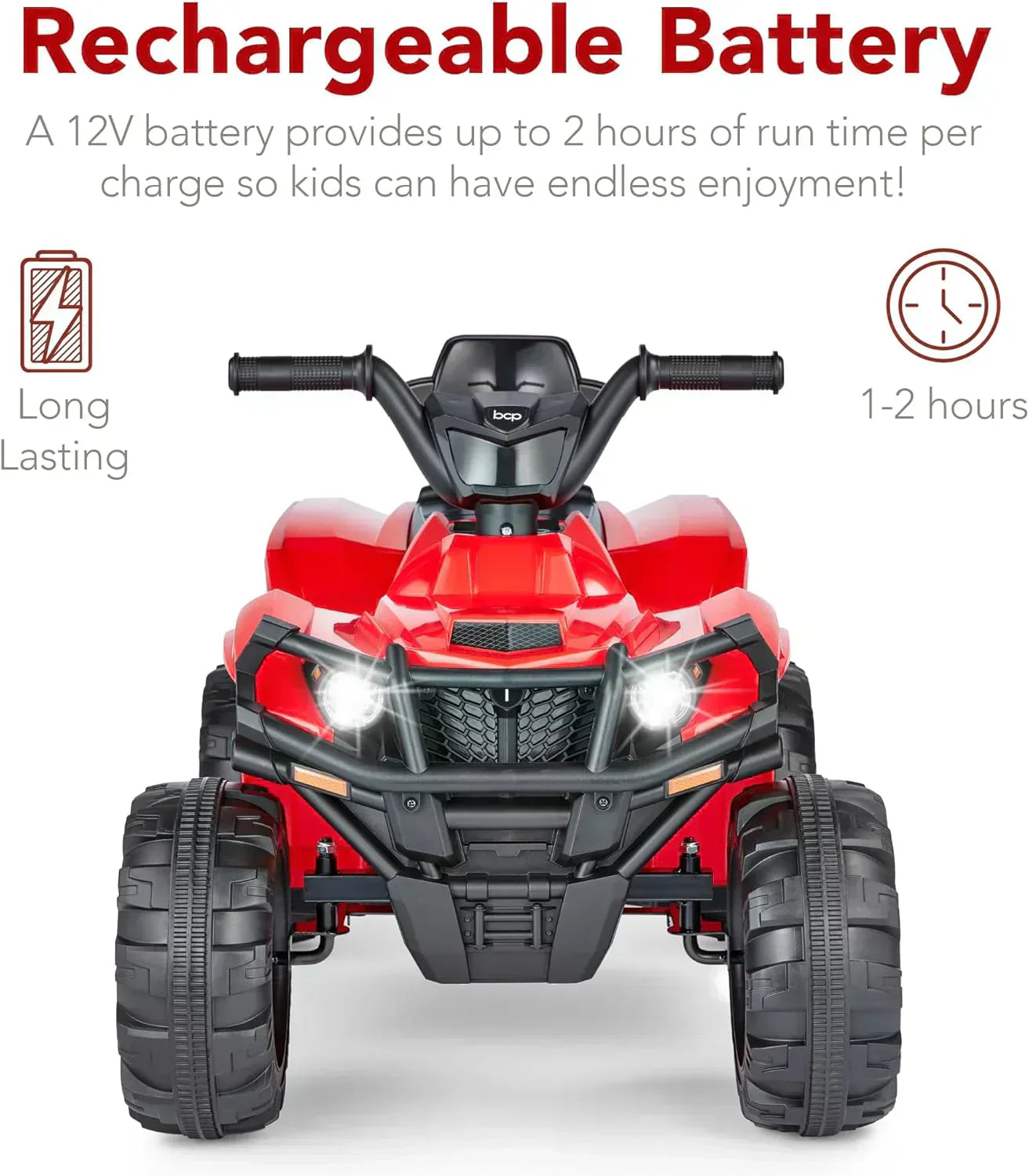 Best Choice Products 12V Kids Ride-On Electric ATV 4-Wheeler Quad Car Toy Bluetooth Audio