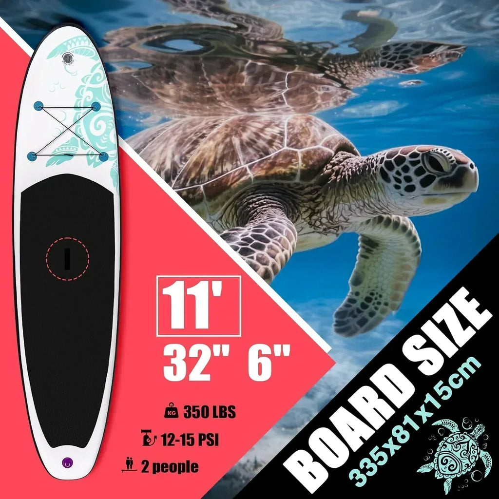 FunWater Inflatable Stand Up Paddle Board Premium SUP Paddle Accessories EVA Deck