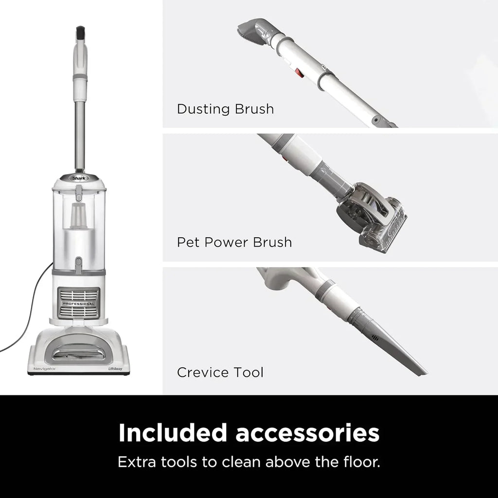 Upright Vacuum Navigator Lift-Away Deluxe Capacity HEPA Filter Swivel Steering Upholstery Tool