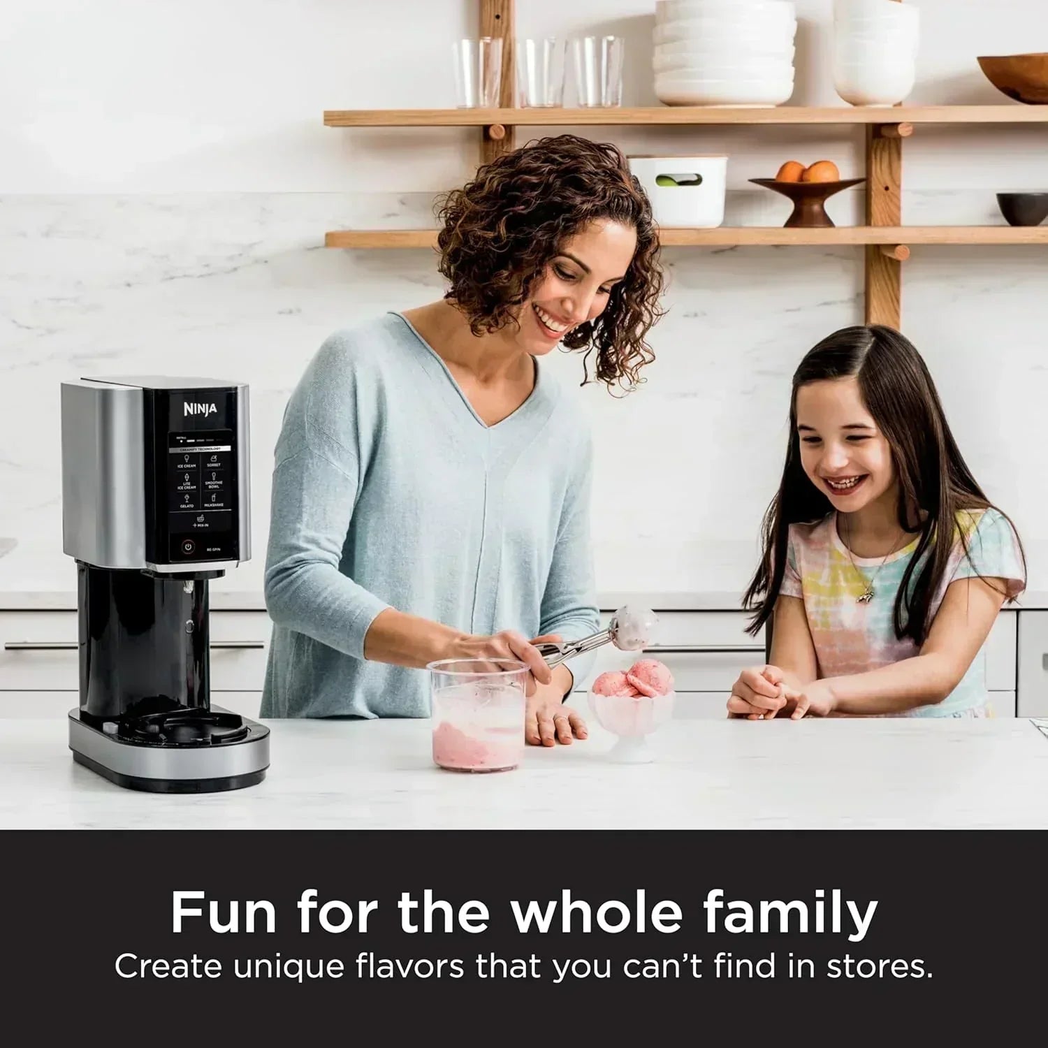 Ninja NC301 CREAMi Ice Cream Maker for Gelato Mix-ins Milkshakes Sorbet Smoothie Bowls More