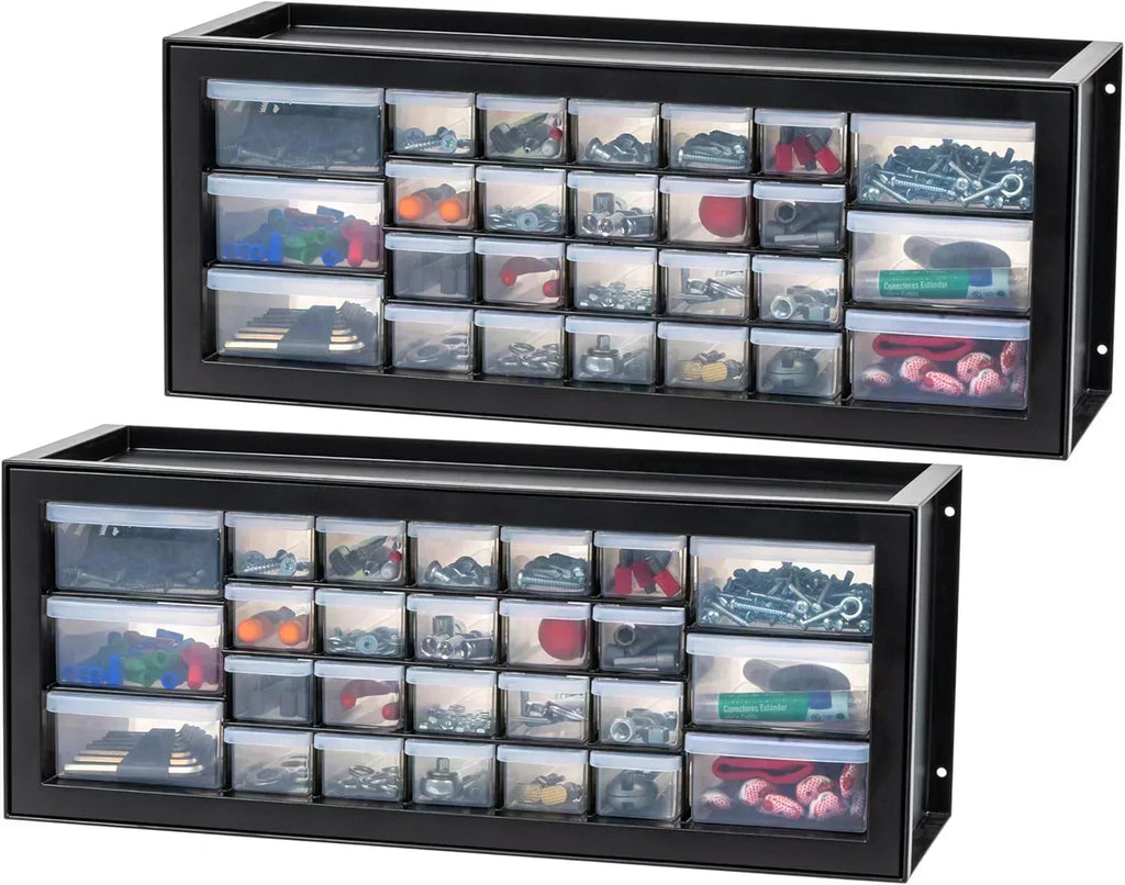 IRIS USA Screw Tool Organizer Small Parts Cabinet Chest Storage Drawers Organization Toolbox