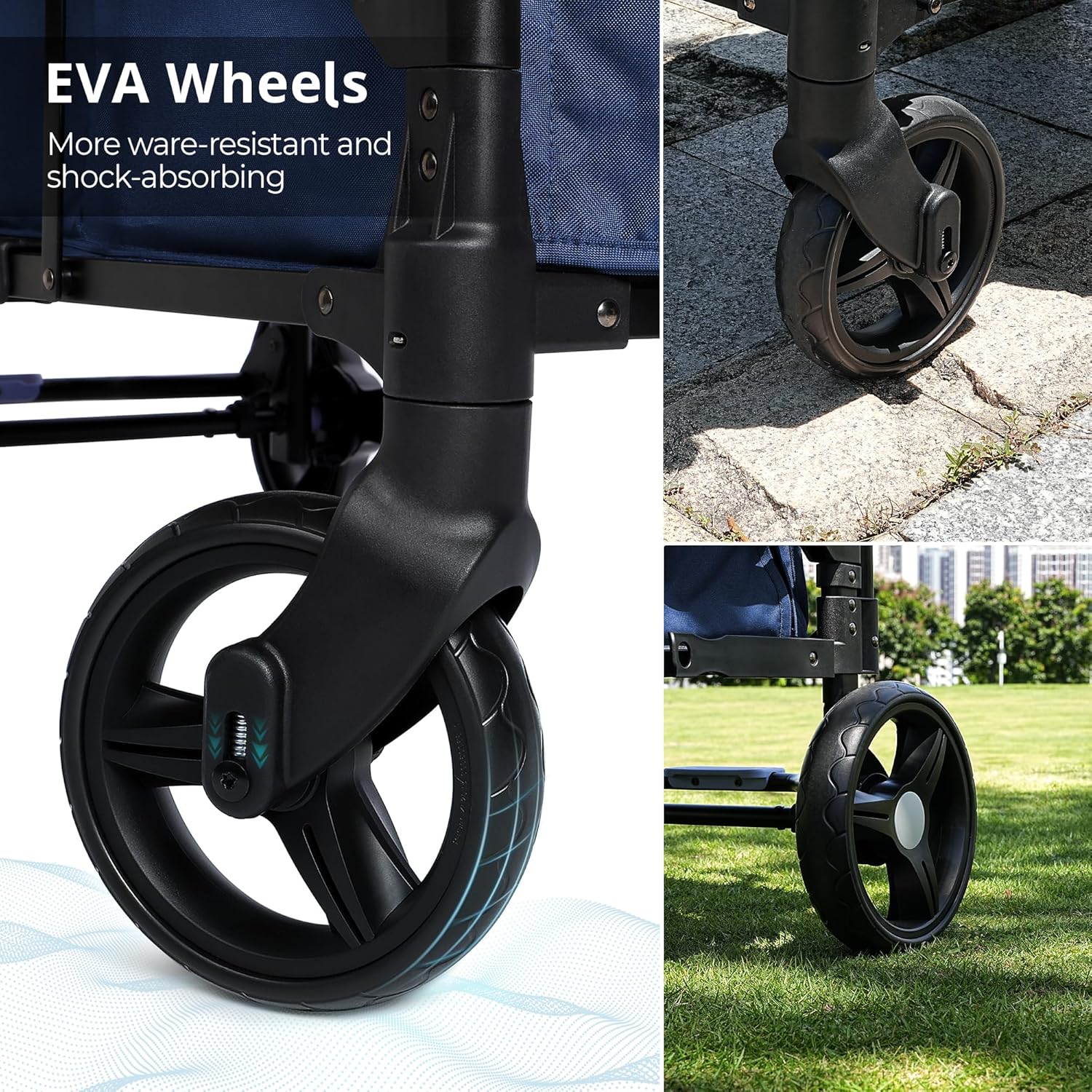 Stroller Wagon for Kids Wagon Stroller Toddlers 2 Seaters All-Terrain Baby Wagon Outdoor