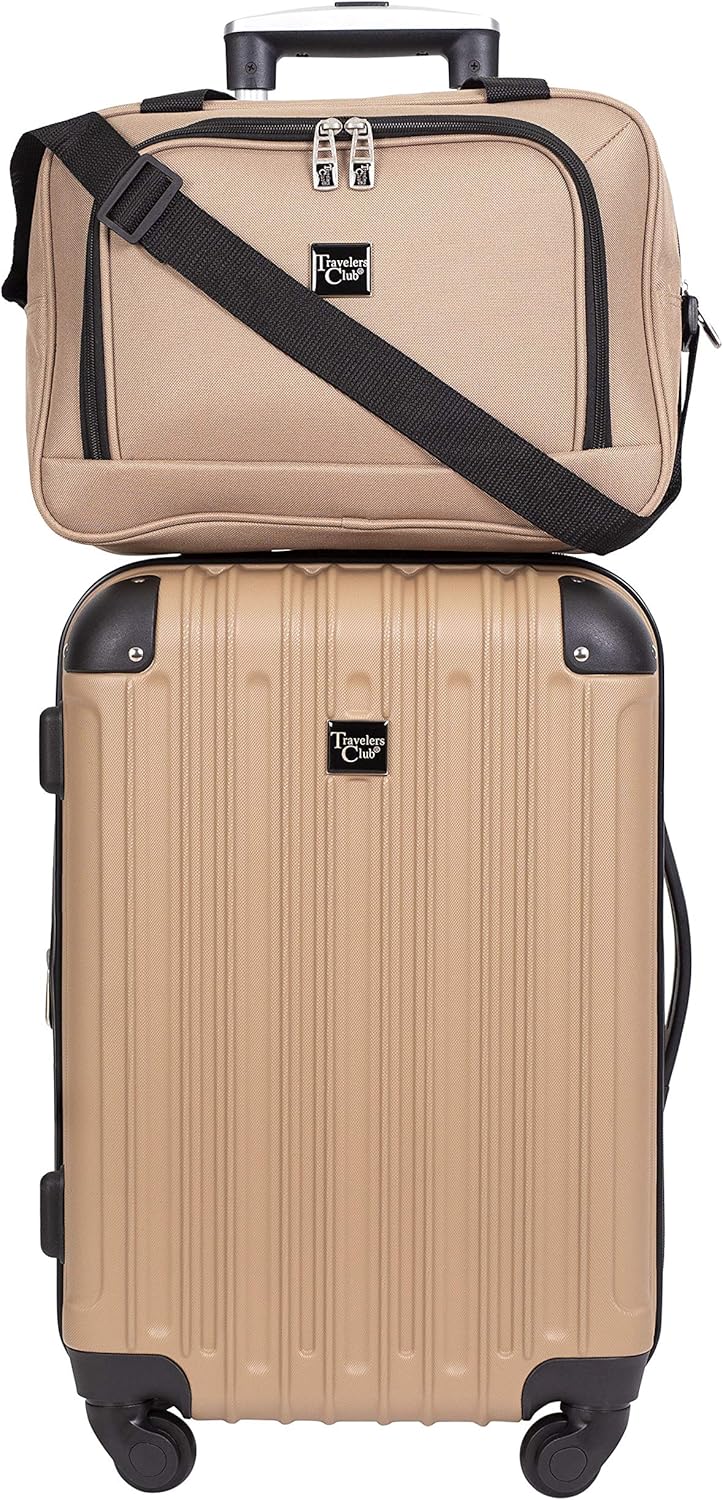 Hardside Travel Luggage Lilac Set of 4