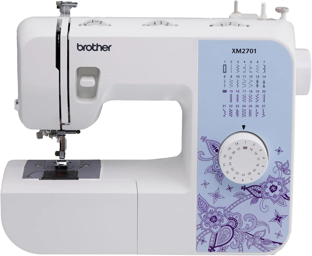 Brother XM2701 Sewing Machine, Lightweight, Full Featured, 27 Stitches, 6 Included Feet
