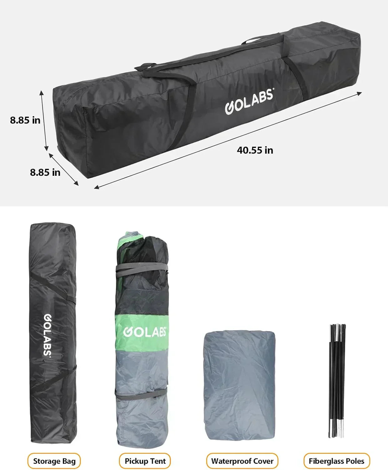 Truck Portable Bed Tent with Extra Rain Cover for Camping and Outdoor Activities