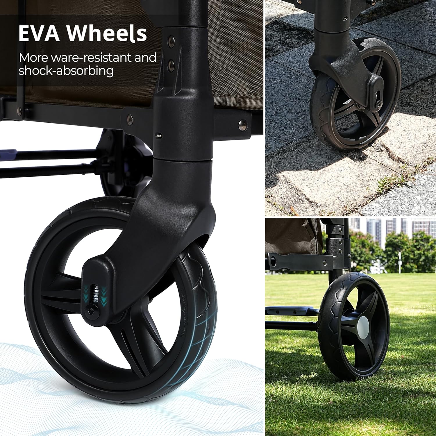 Stroller Wagon for Kids Wagon Stroller Toddlers 2 Seaters All-Terrain Baby Wagon Outdoor
