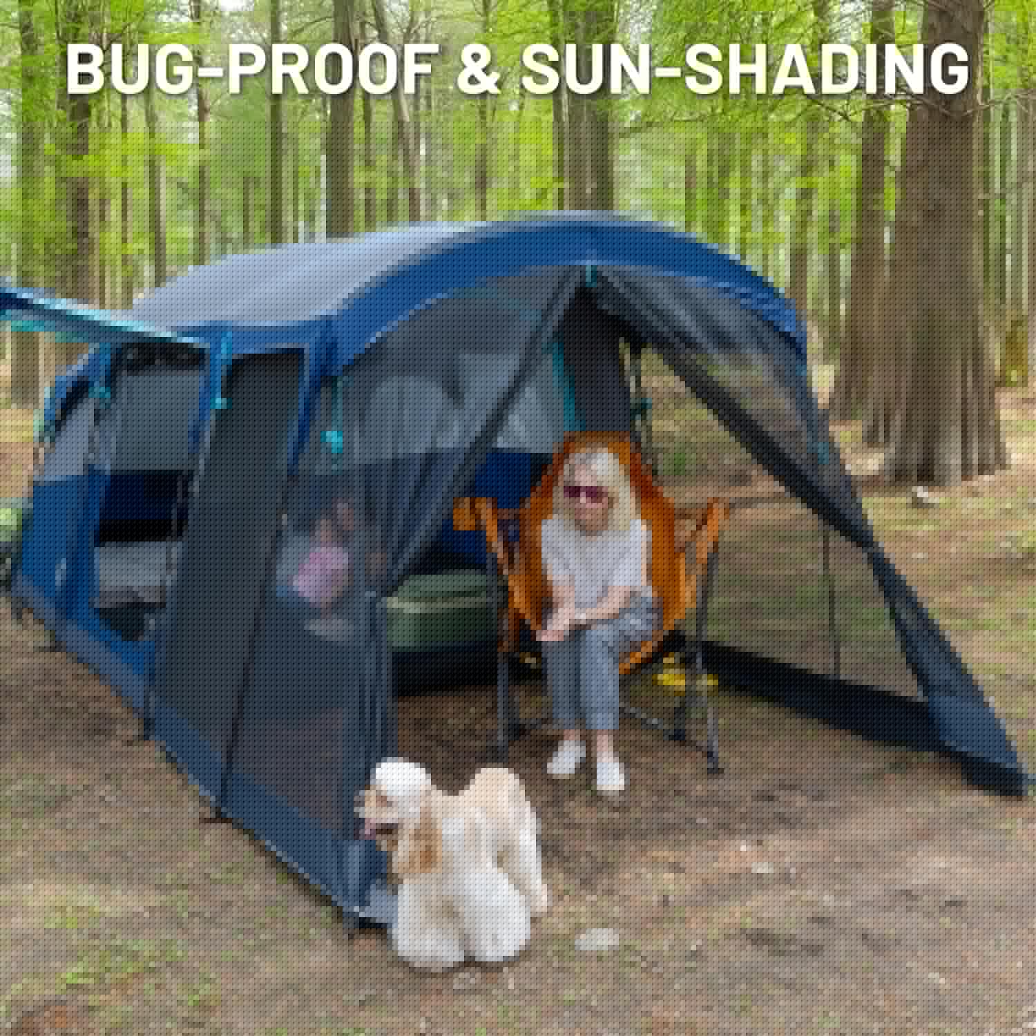 TIMBER RIDGE 8 Person Family Camping Tent Double Layer Waterproof Weather Resistant Tunnel Tent
