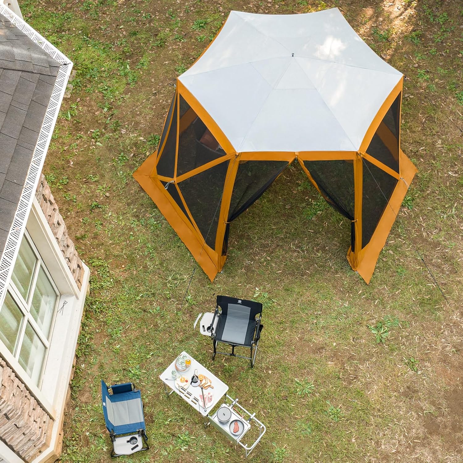 Pop up Screen House Tent for Camping 11.5 x 9.8 ft Instant Screened Gazebo Canopy