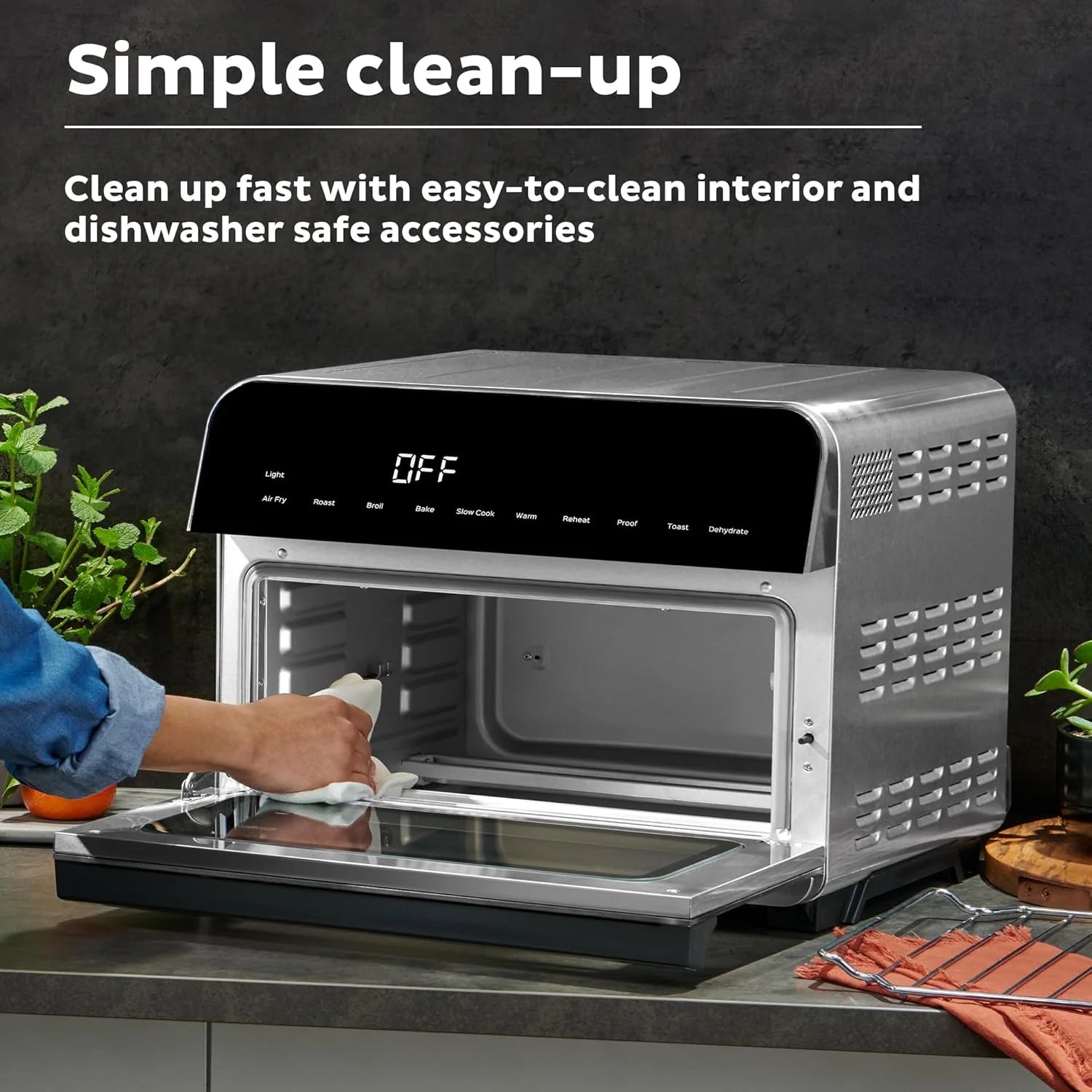 Instant Pot Omni Plus 19QT/18L Toaster Oven Air Fryer, 10-in-1 Functions, Fits 12 Pizza, Crisp, Broil, Bake, Roast, Toast, Warm, Convection, 100+ In-App Recipes, from the Makers of Instant Pot, Black