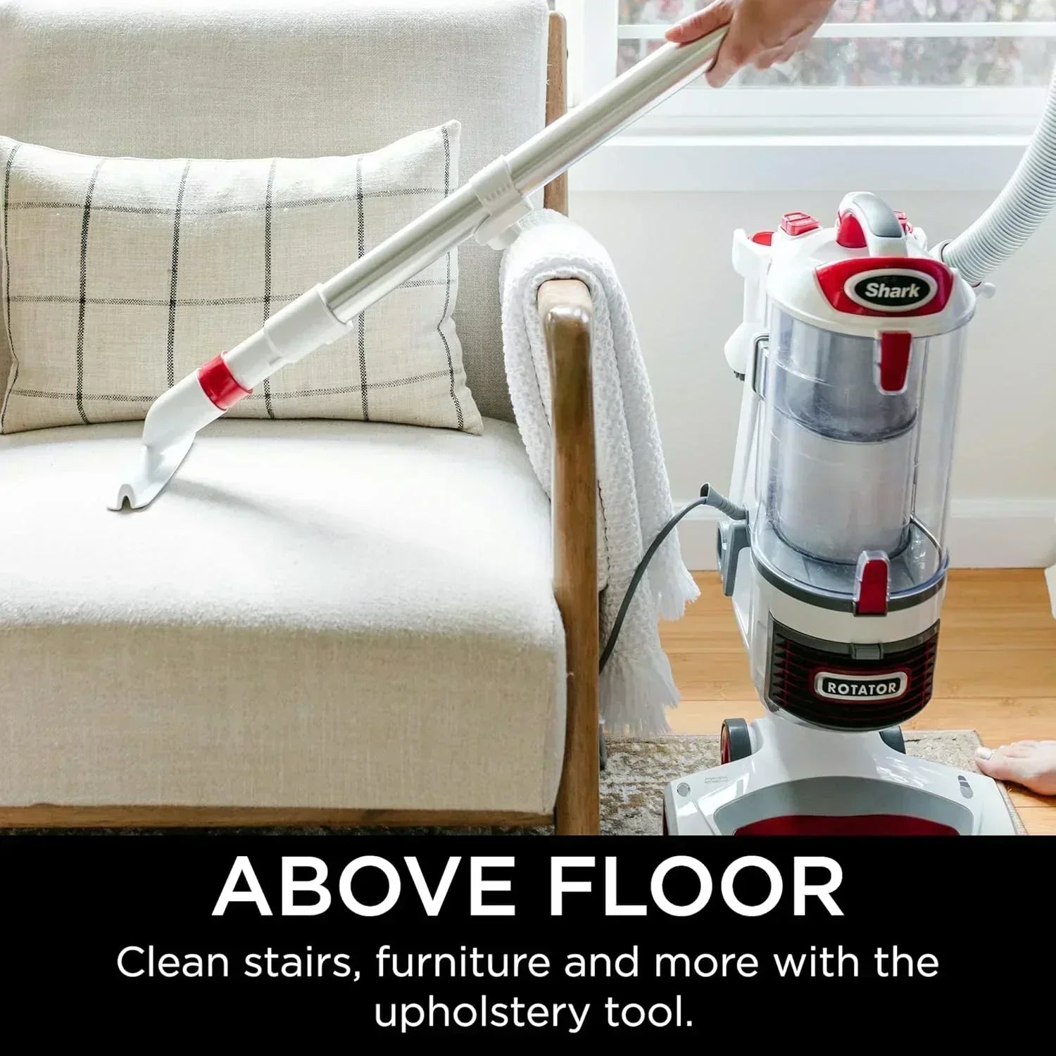 Upright Vacuum Navigator Lift-Away Deluxe Capacity HEPA Filter Swivel Steering Upholstery Tool