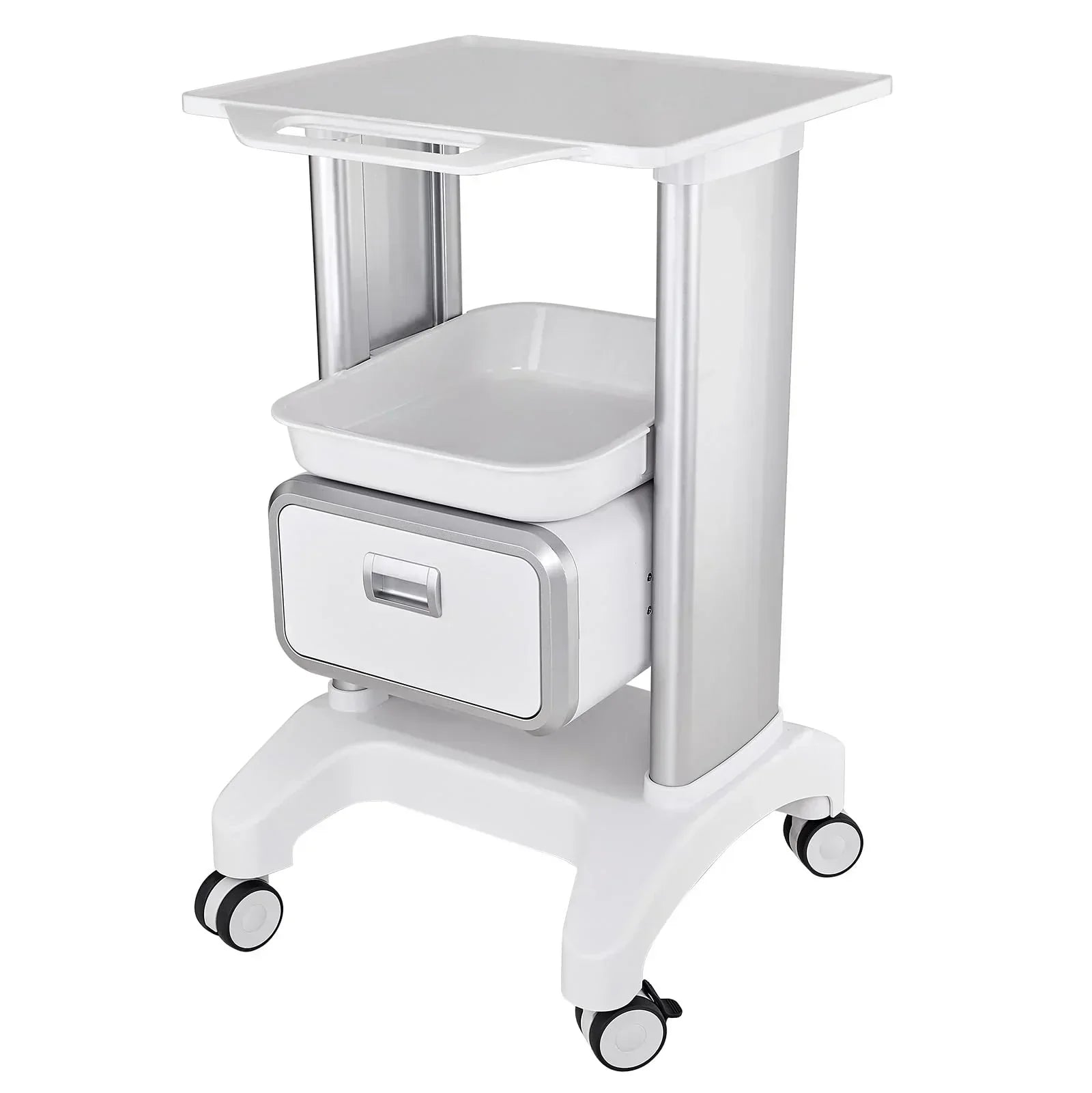 Professional Utility Cart with Wheels and Drawers Salon Lab Hospital Dental Office Clinic
