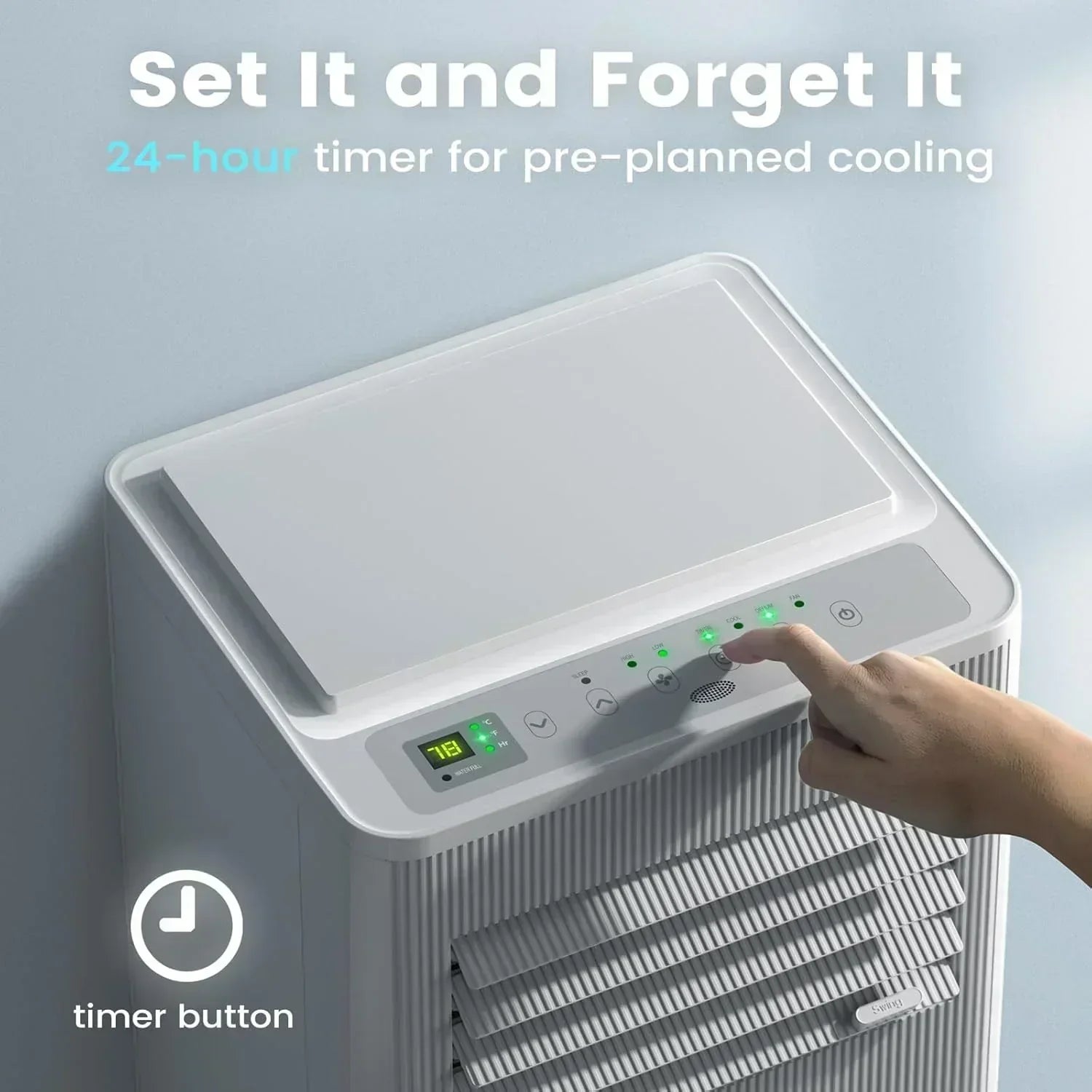 Air Choice Portable Air Conditioner 10000 BTU Air Conditioner Portable for Room Up to 450 Sq.Ft