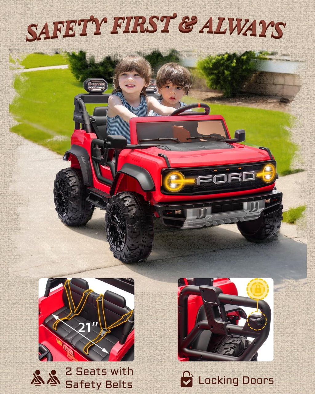 Kids Pink Ride-On Truck Battery Powered Electric Toy Car