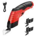 Cordless Electric Scissors 4 2V Rechargeable with 3 Blades Safety Lock for Fabric Cardboard Carpet