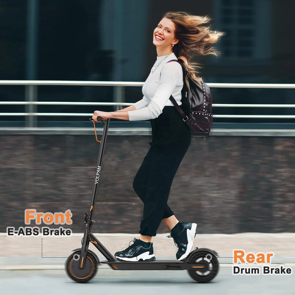 Electric Scooter, 350W/500W Powerful Motor, 8.5/10 Solid Tires, 19/22Mph, 28/21/12 Miles Range,Dual Braking