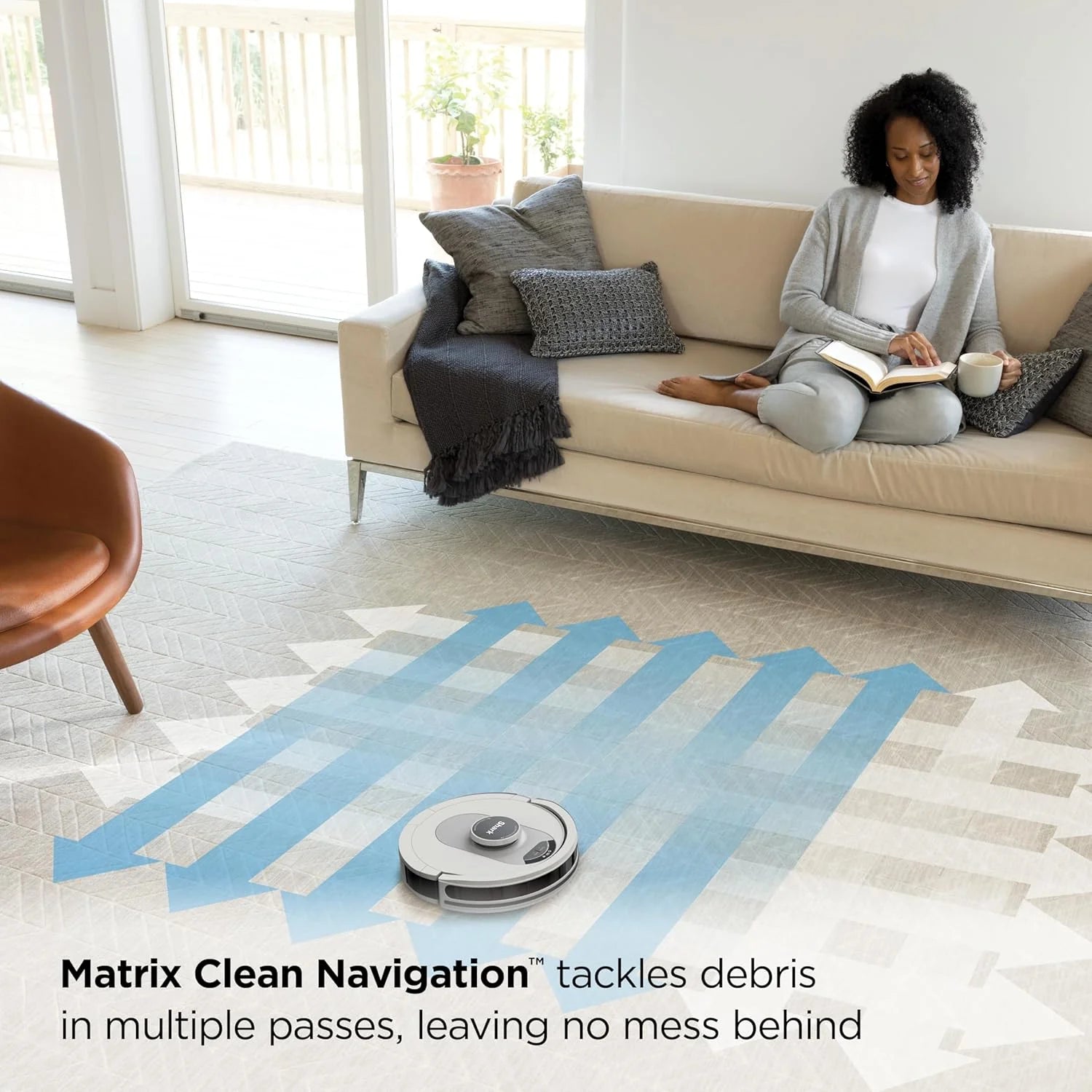 Robotic vacuum cleaner Voice Control Robot Vacuum with Matrix Clean Navigation, Home Mapping, 60-Day Capacity, XL Self-Empty Base for Homes with Pets, Carpet & Hard Floors