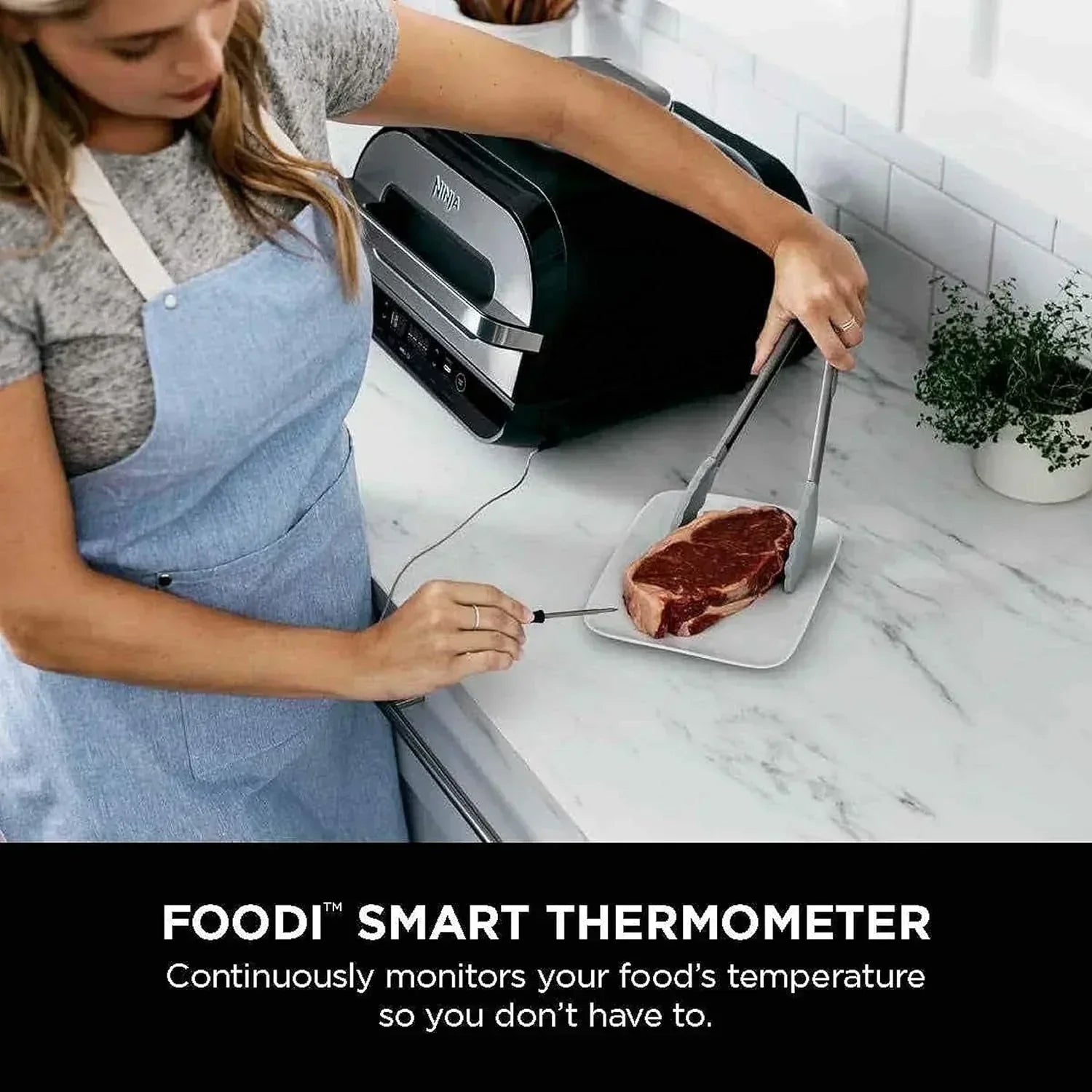 Ninja Foodi Smart XL 6-in-1 Indoor Grill with Air Fry Bake Roast Broil and Dehydrate