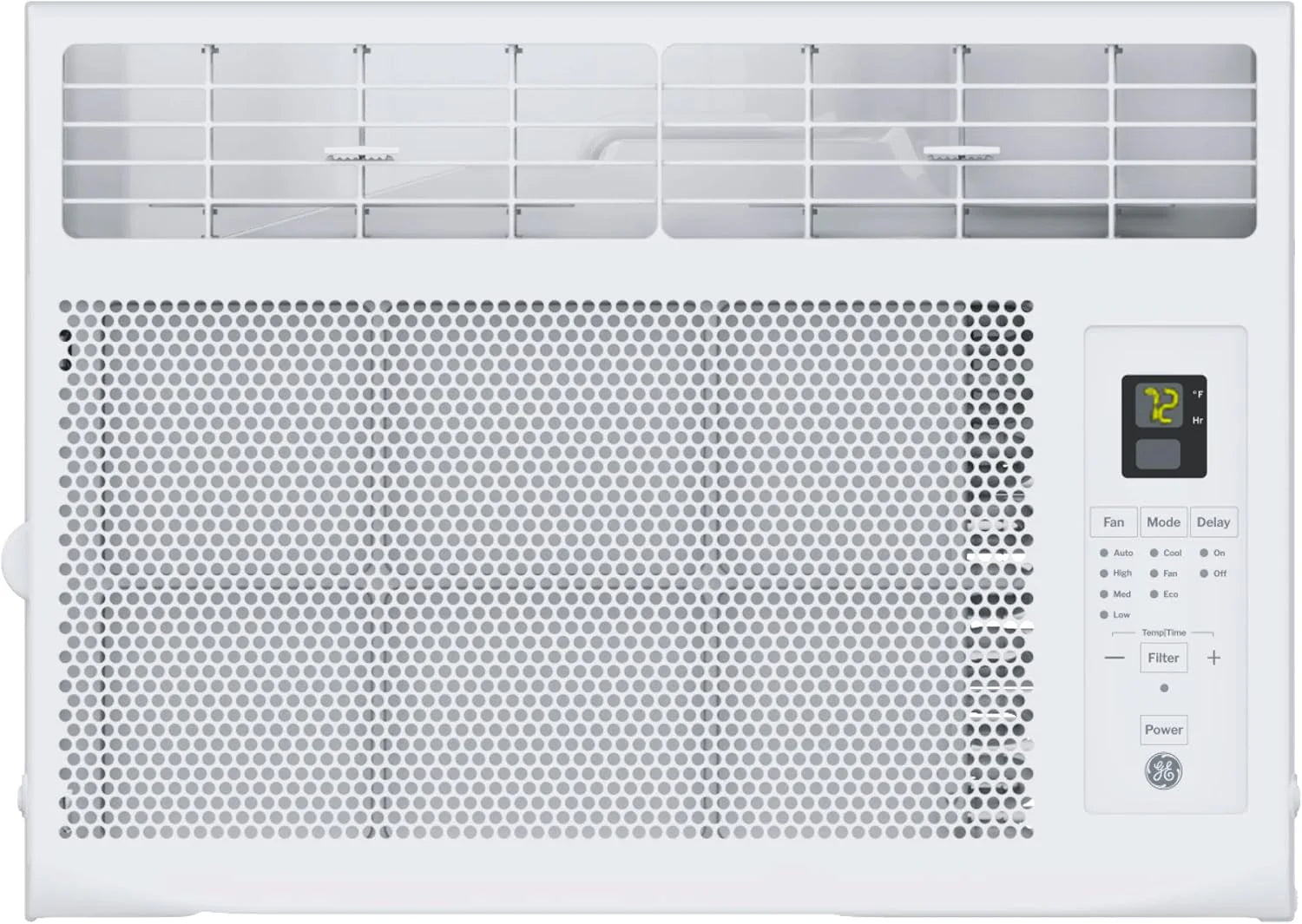 GE Window Air Conditioner Unit, 6,000 BTU for Small Rooms up to 250 sq ft. with Adjustable Fan and Cooling Settings, Perfect for Small Bedroom or Living Room, Easy Install Kit Included, White