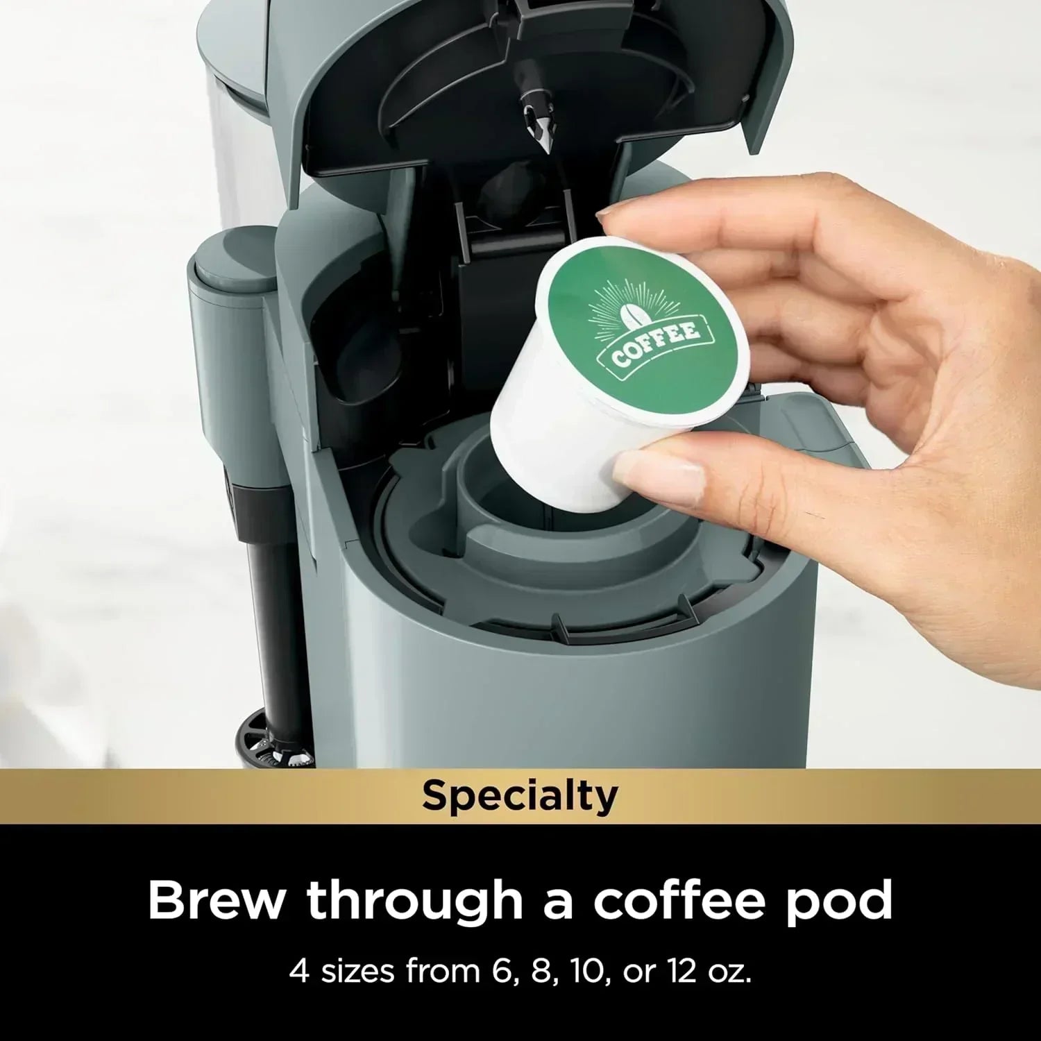 Ninja Single Serve Coffee Maker 56 oz Reservoir Stone