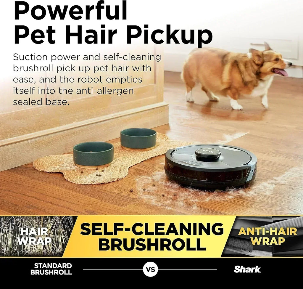 AI Robot Vacuum with XL HEPA Self-Empty Base Bagless 60-Day Capacity LIDAR Navigation