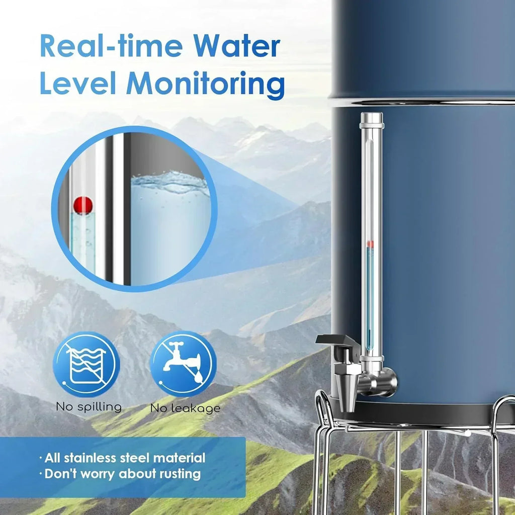 Purewell three-stage 0.01��m ultrafiltration gravity water filtration system 304