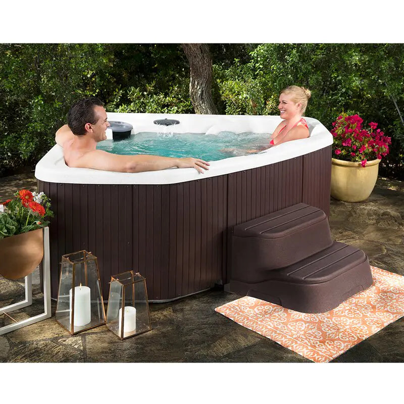 Lifesmart Spas 3 Person 17 Jet Plug And Play Hot Tub with Ozonator in Espresso