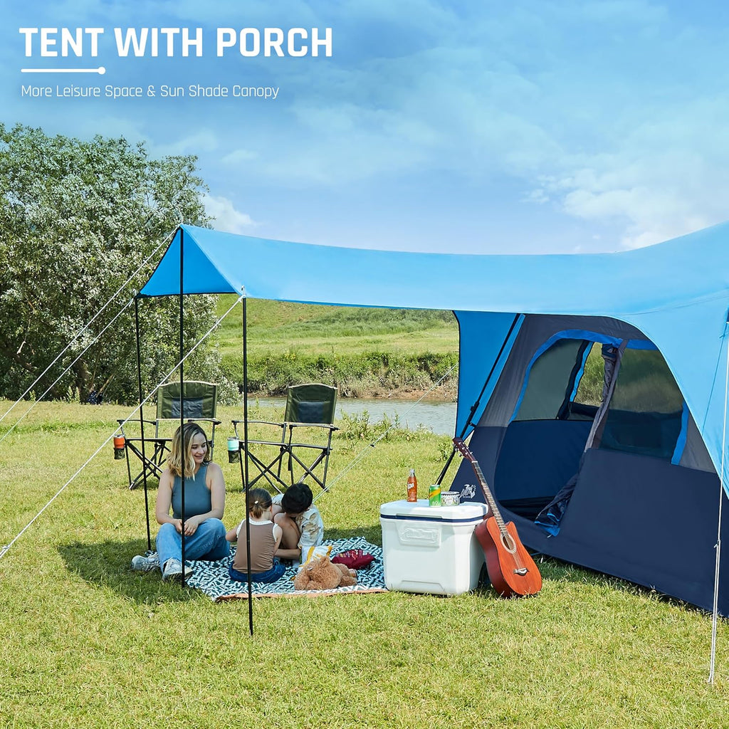 Quick-opening tent family camping tent pop-up camping tent large waterproof tent