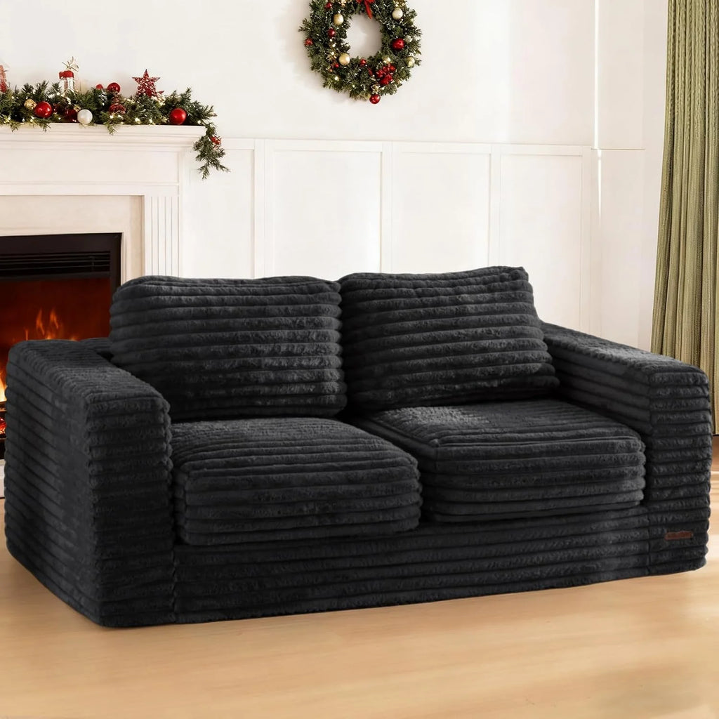 MAXYOYO Lazy Sofa Chair, Soft Cushioned Double Seat Floor Sofa