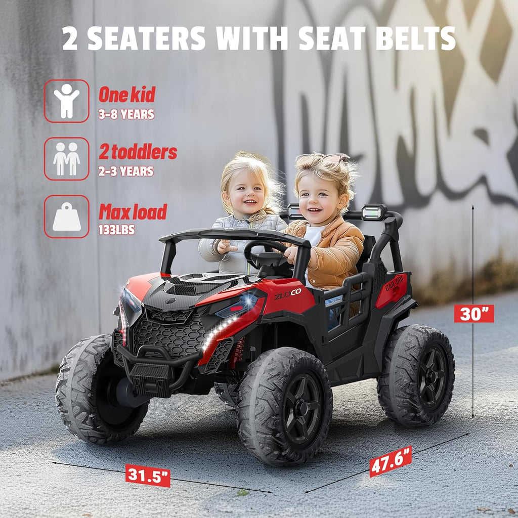 Pink all-terrain car travel electric toy truck
