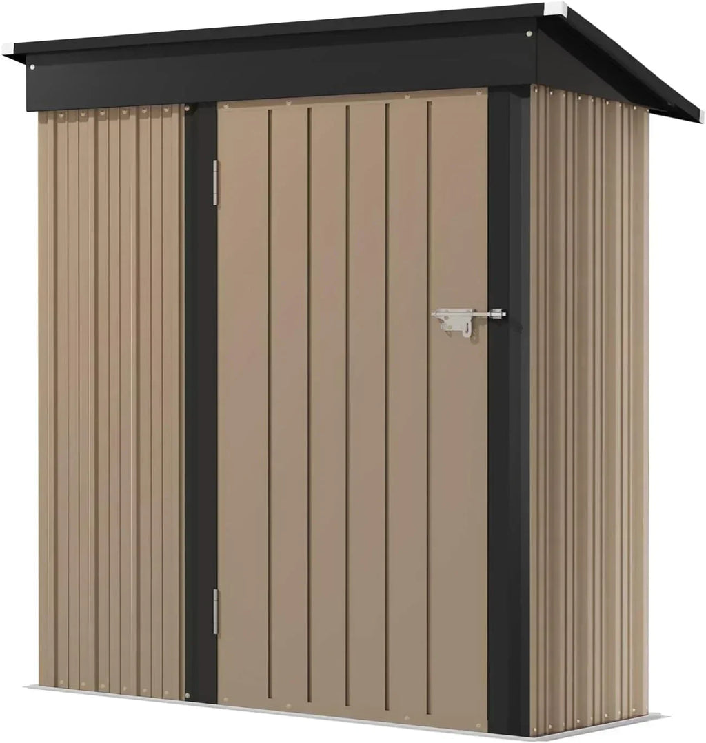 Devoko Outdoor Storage Shed Lockable Metal Garden Shed Steel Anti-Corrosion Storage House