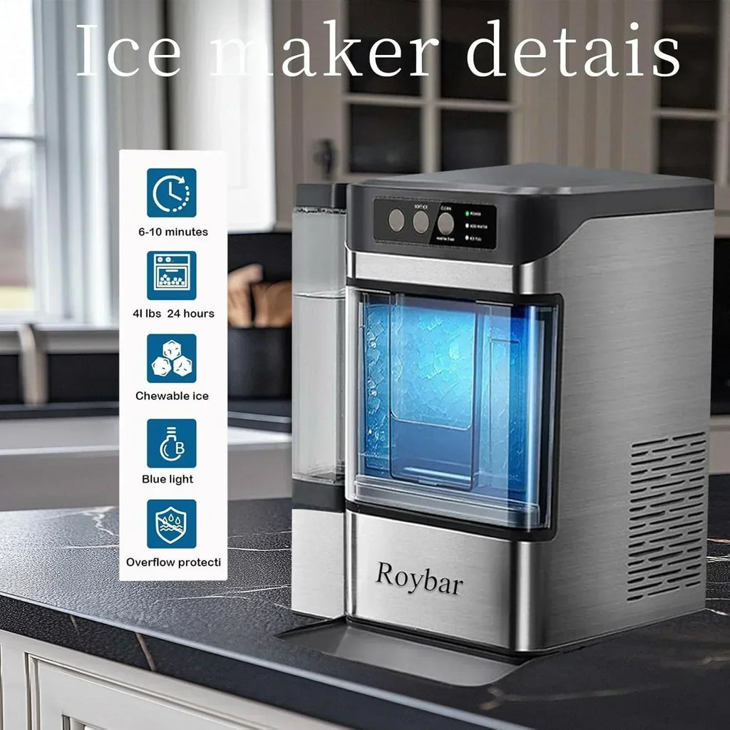 Large Capacity Ice Makers Countertop One-Click Operation Self-Cleaning Portable Ice Maker