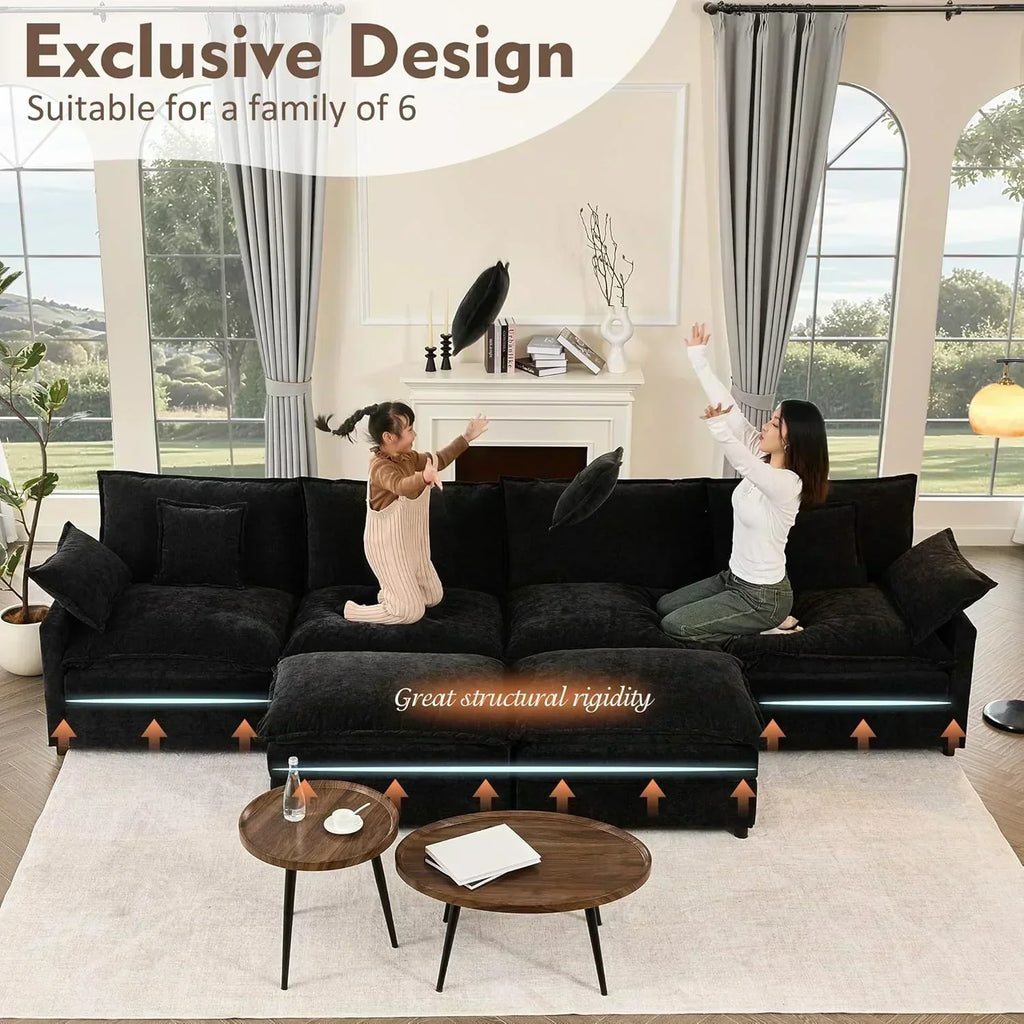 108 U-shaped sofa modular sofa Comfortable cloud sofa
