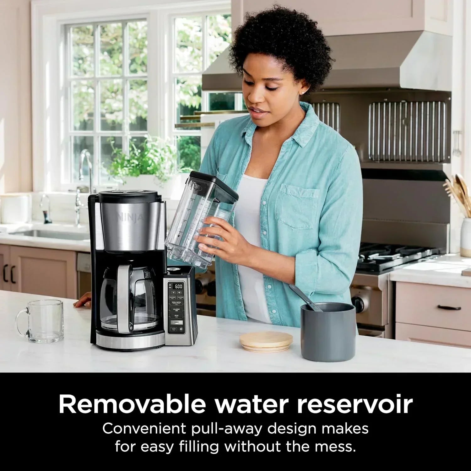 Programmable Coffee Brewer with 2 Brew Styles Adjustable Warm Plate and Delay Brew