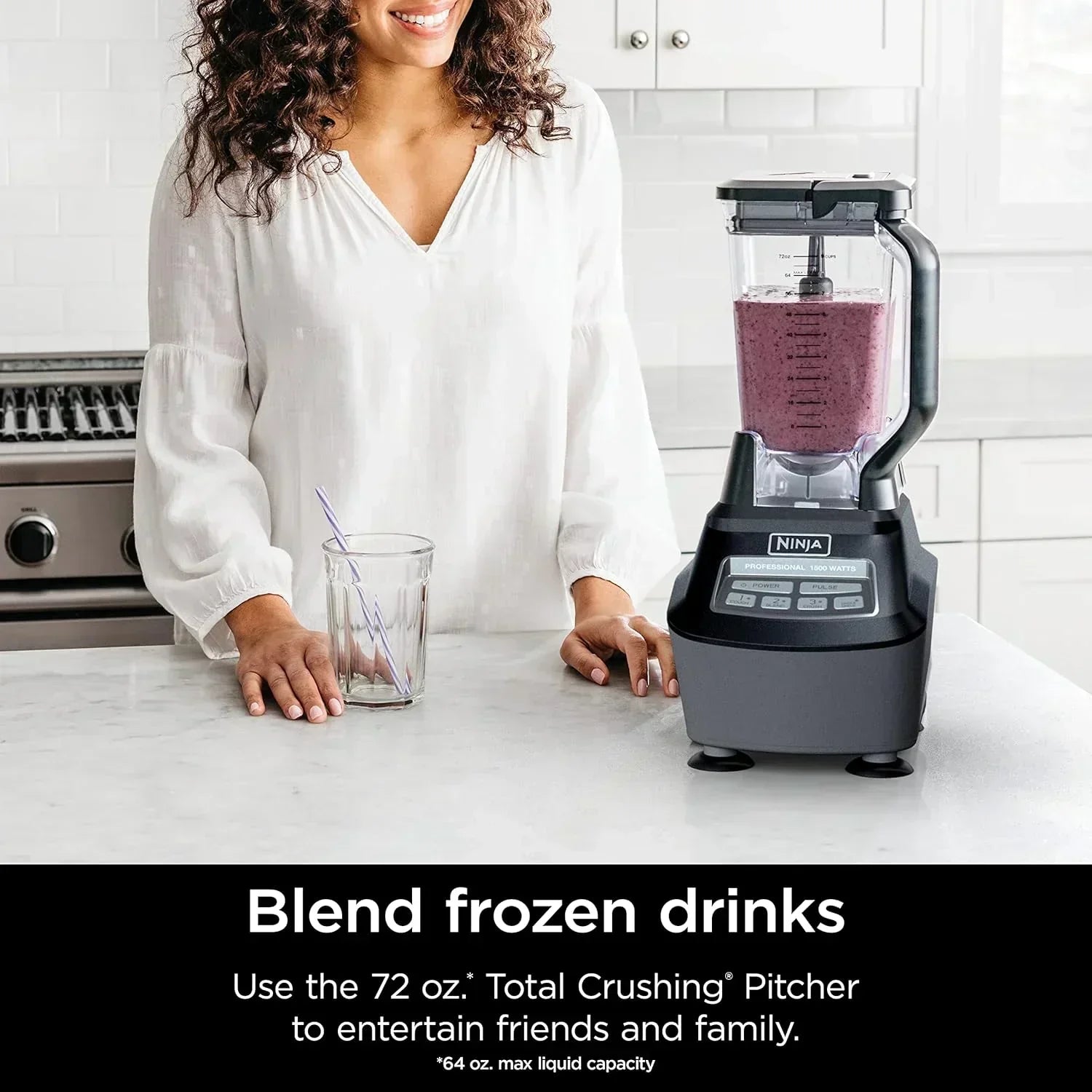 Ninja Mega Kitchen System 1500 Watt 72 Ounce Full Size Blender and 8 Cup Food Processor