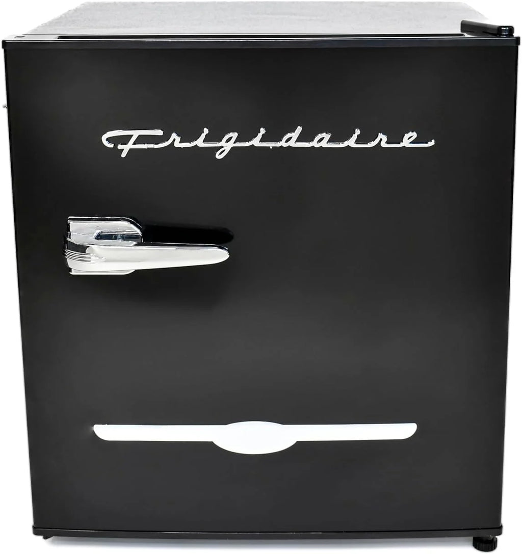 Frigidaire EFR176 Retro Compact Fridge with Chiller Mini Refrigerator with Built-in Bottle Opener for Office, Bedroom, Dorm Room or Cabin, 1.6 cu ft 16 D x 18 W x 18.5 H, Moonlight