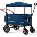 EVER ADVANCED Side-unzip Wagon Stroller for 2 Kids Push Pull Stroller with Adjustable Handle