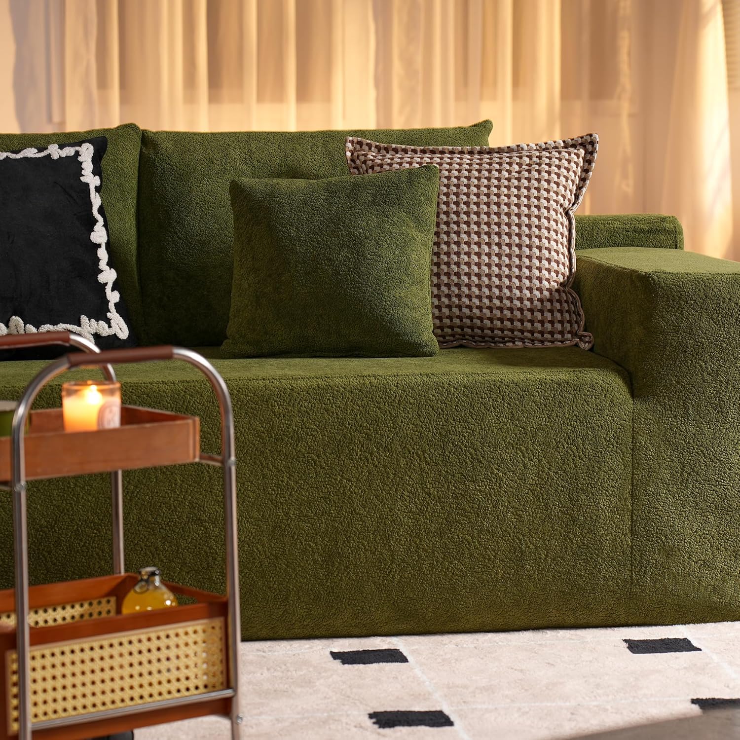 Ovios 104 Cloud Section Sofa L-shaped lounge chair, modern modular sofa