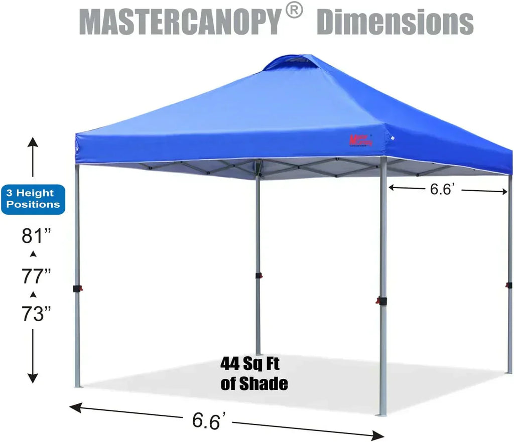 Durable Pop-up Canopy Tent with Roller Bag (10x10 Black)