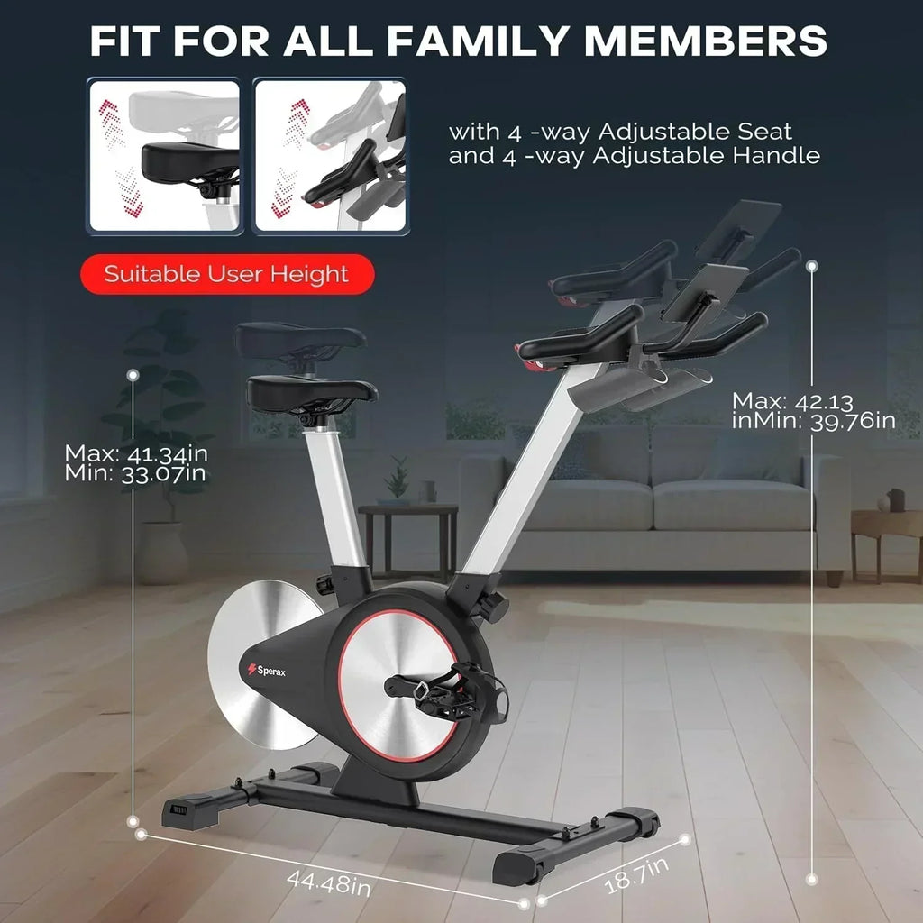 Sperax Exercise Bike Stationary Bikes Indoor Cycling Bike Spin Bike with Comfortable Seat