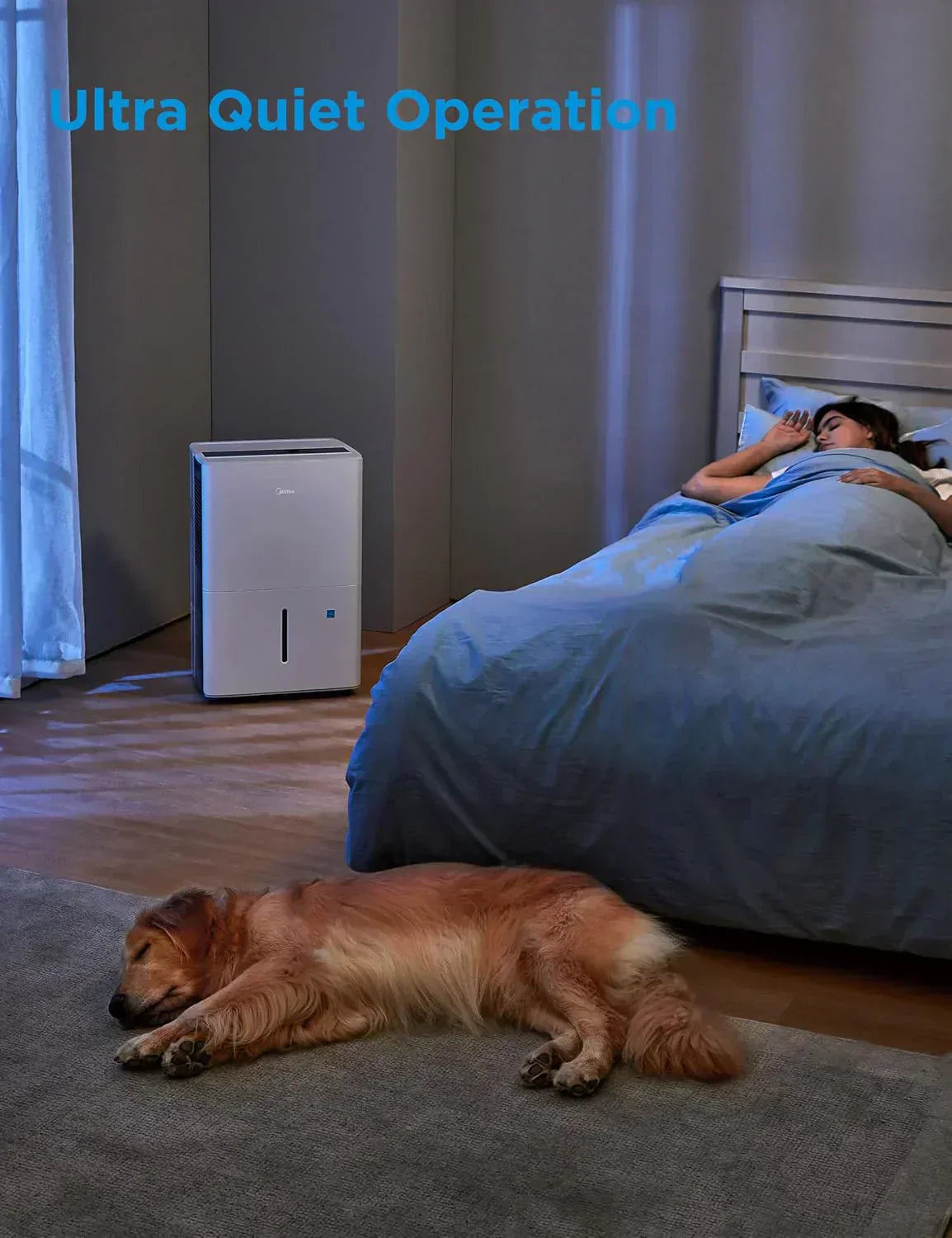 Midea 4,500 Sq. Ft. Dehumidifier Pump Included Energy Star Certified 50 Pint Ideal For Basements